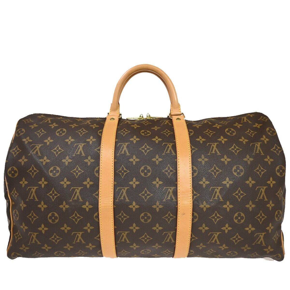 Louis Vuitton Keepall Bandouliere 50  Canvas Travel Bag ()