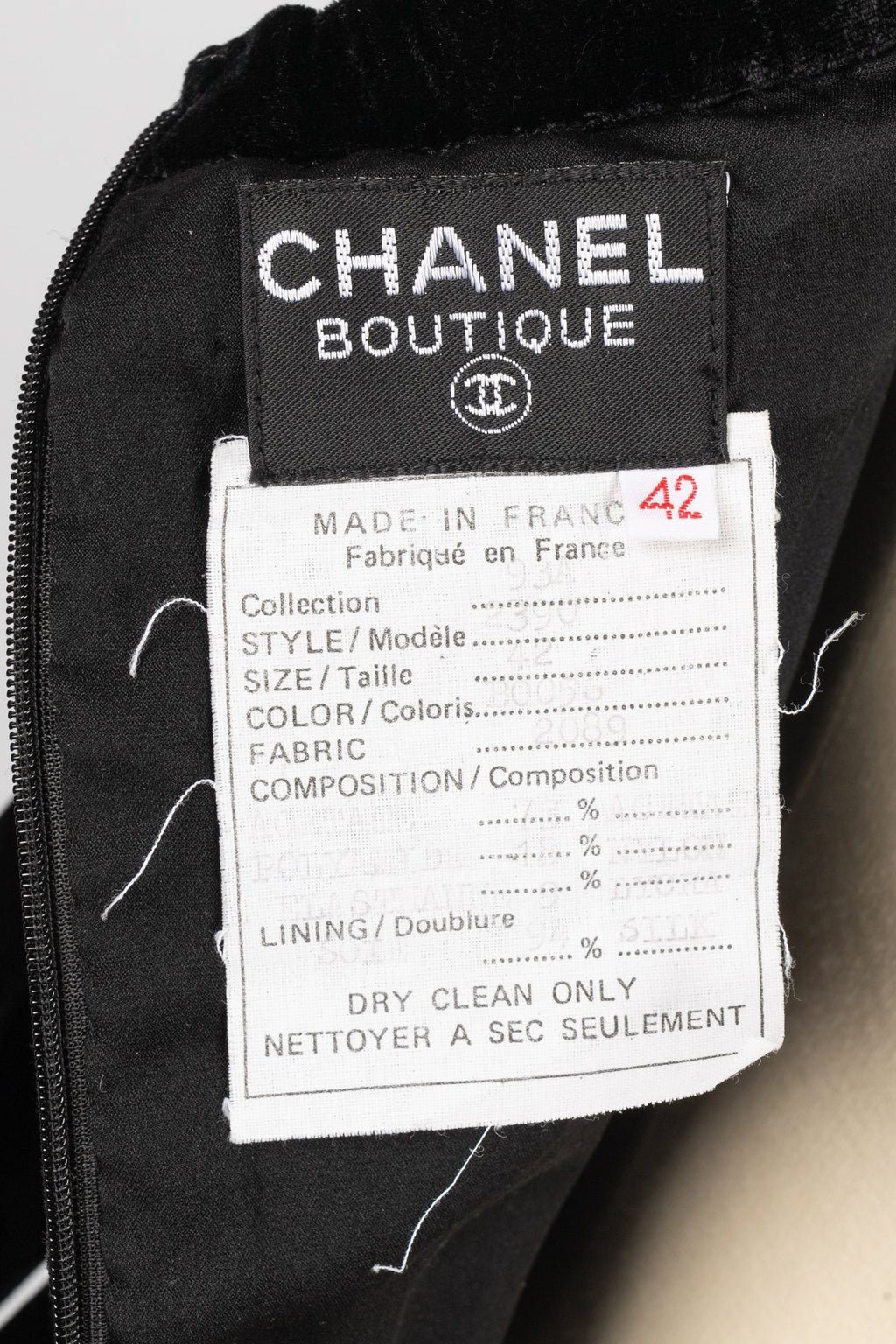 Robe Chanel Automne 1993