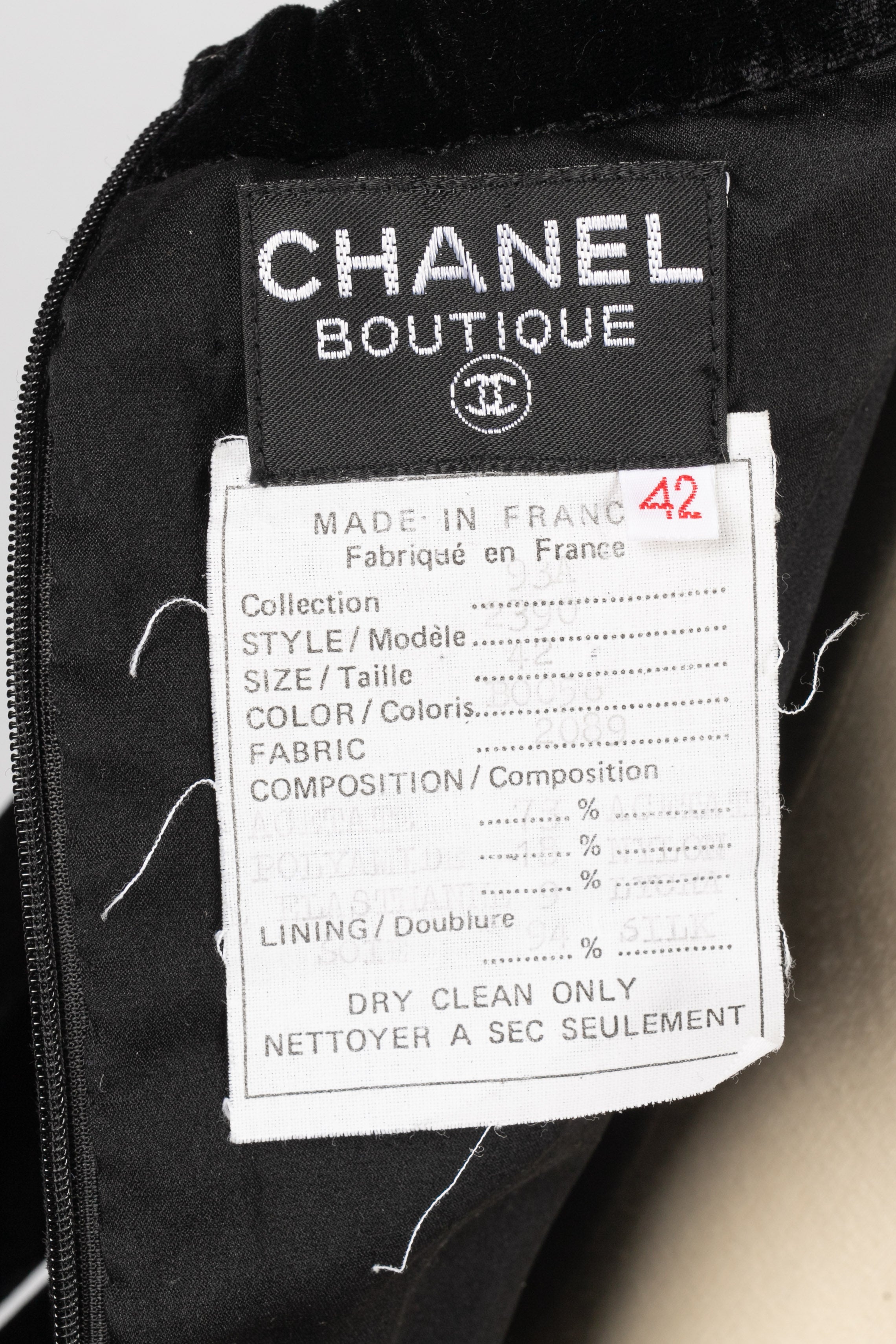 Robe Chanel Automne 1993