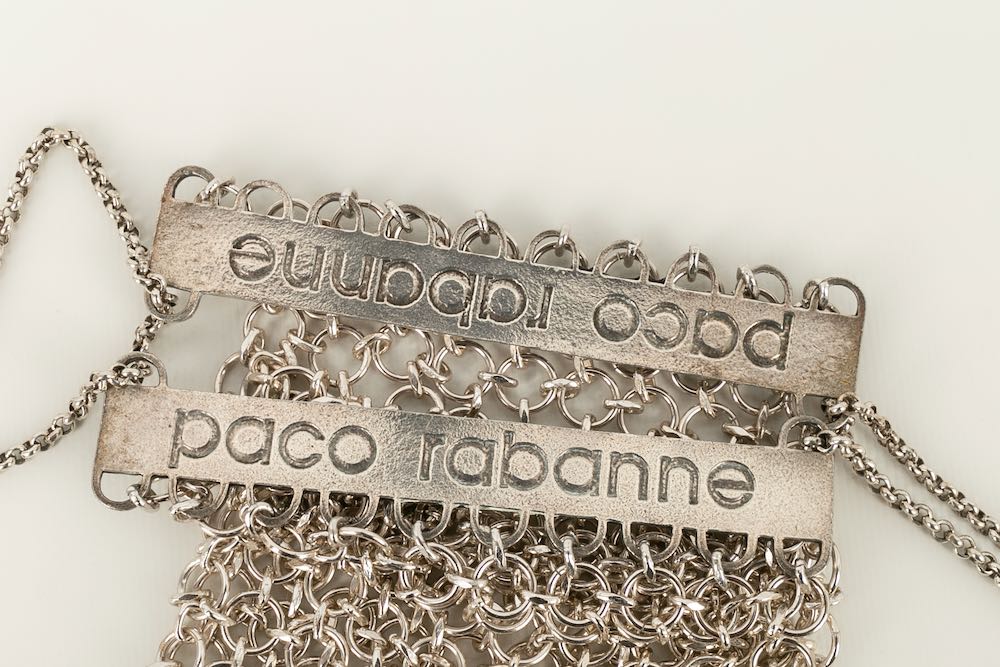 Sac en mÃƒÆ’Ã‚Â©tal argentÃƒÆ’Ã‚Â© Paco Rabanne