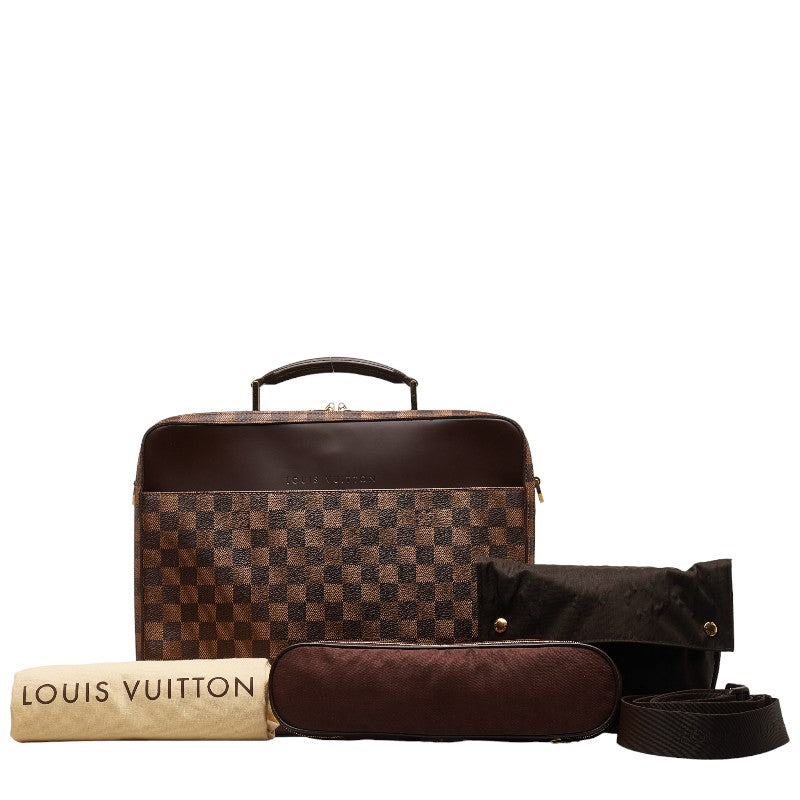 Louis Vuitton Damier Porteo-inatour Savannah Business Bag 2WAY N53355 Brown PVC Leather Men LOUIS VUITTON