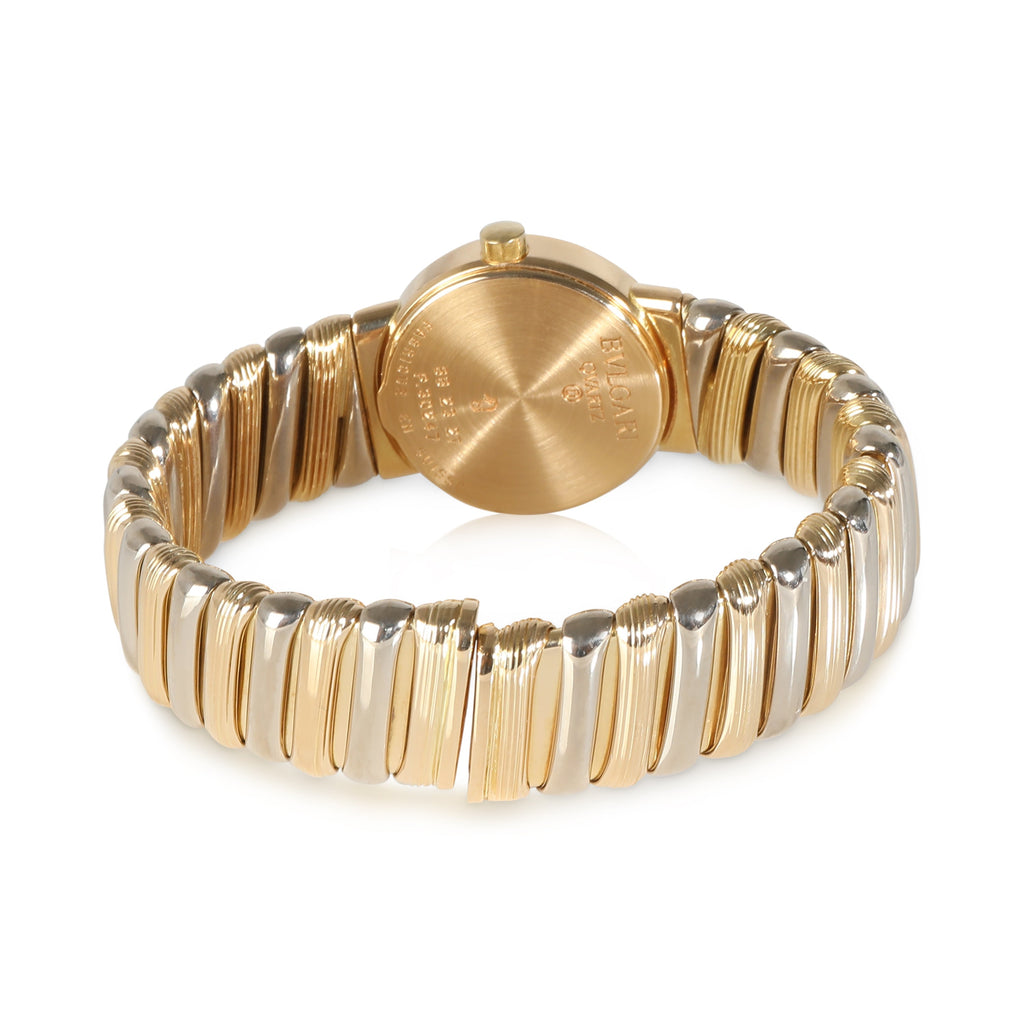 BVLGARI Tubogas BB 23 2T Women's Watch in 18kt White Gold/Yellow Gold