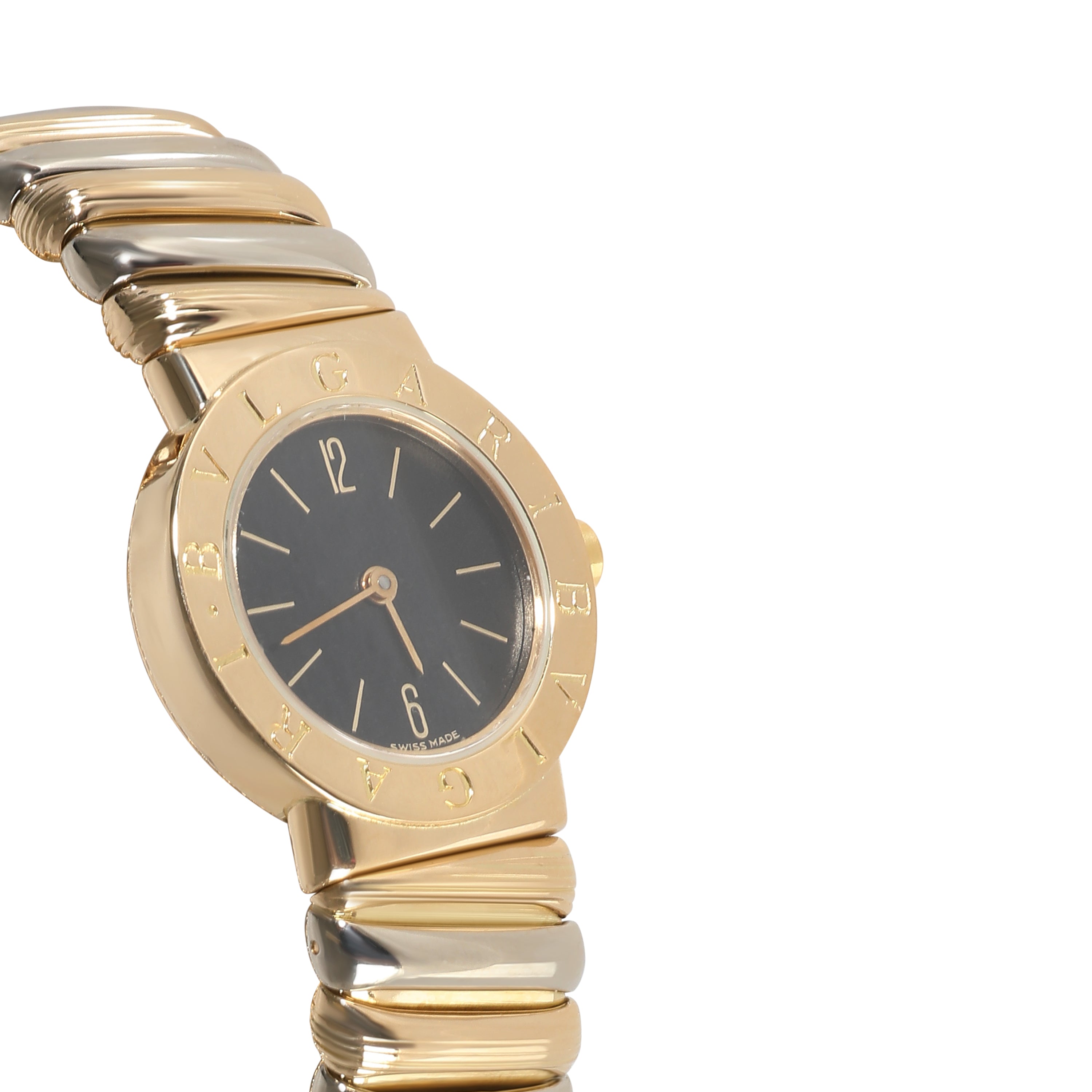 BVLGARI Tubogas BB 23 2T Women's Watch in 18kt White Gold/Yellow Gold