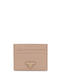 PRADA Men's Mini Saffiano Leather Card Holder - W 10 x H 8 cm