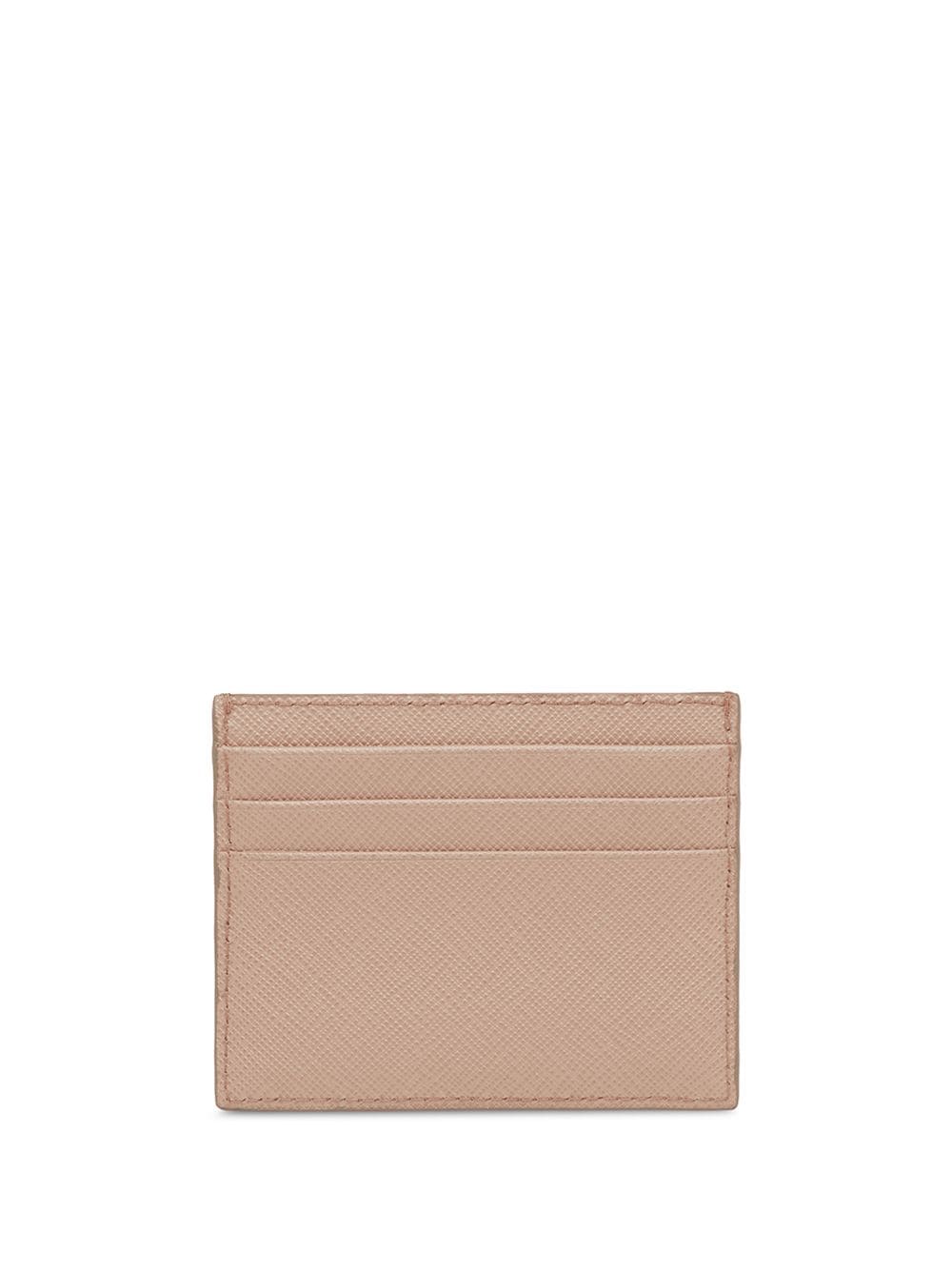 PRADA Men's Mini Saffiano Leather Card Holder - W 10 x H 8 cm
