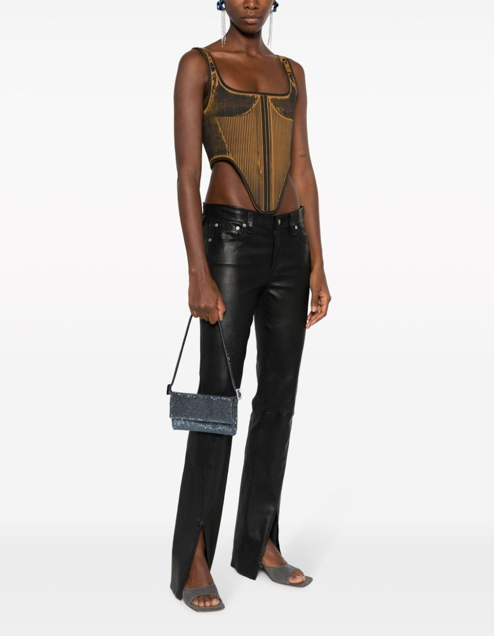 VITTISSIMA LA PETITE CRYSTAL-EMBELLISHED CLUTCH BAG
