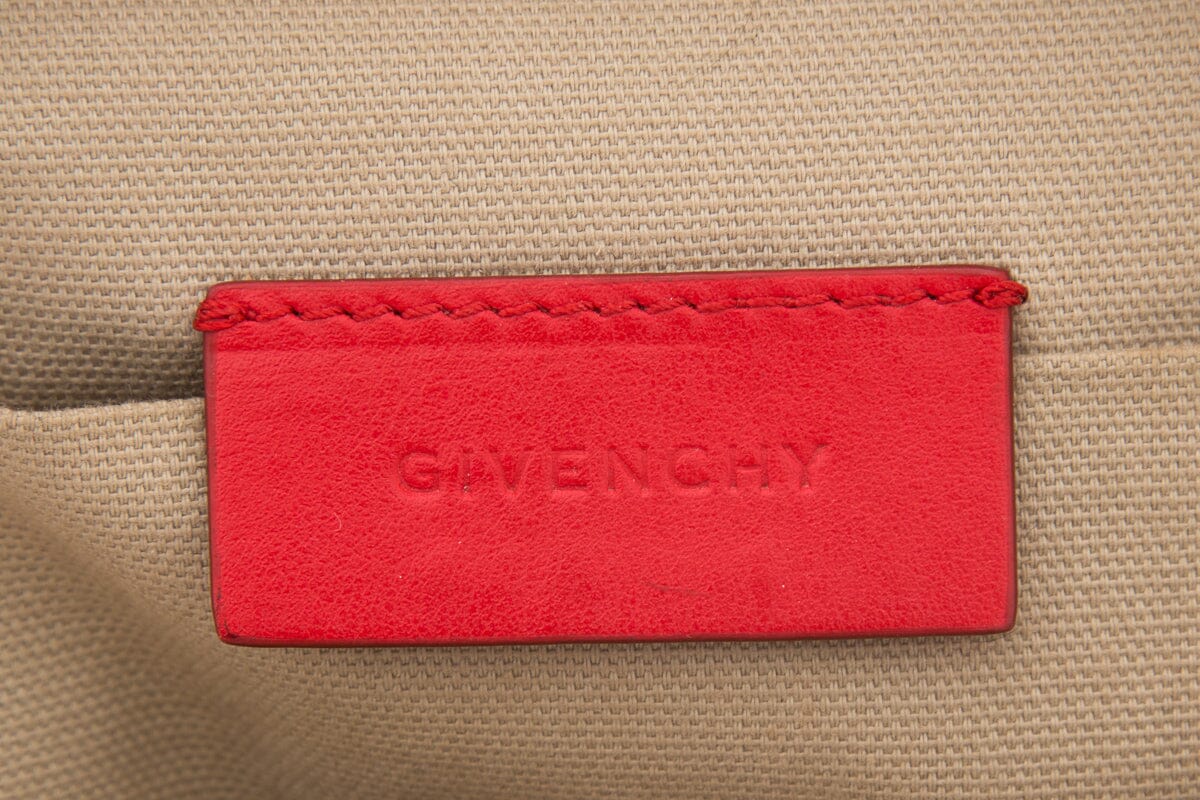 Givenchy Red Leather Mini Backpack