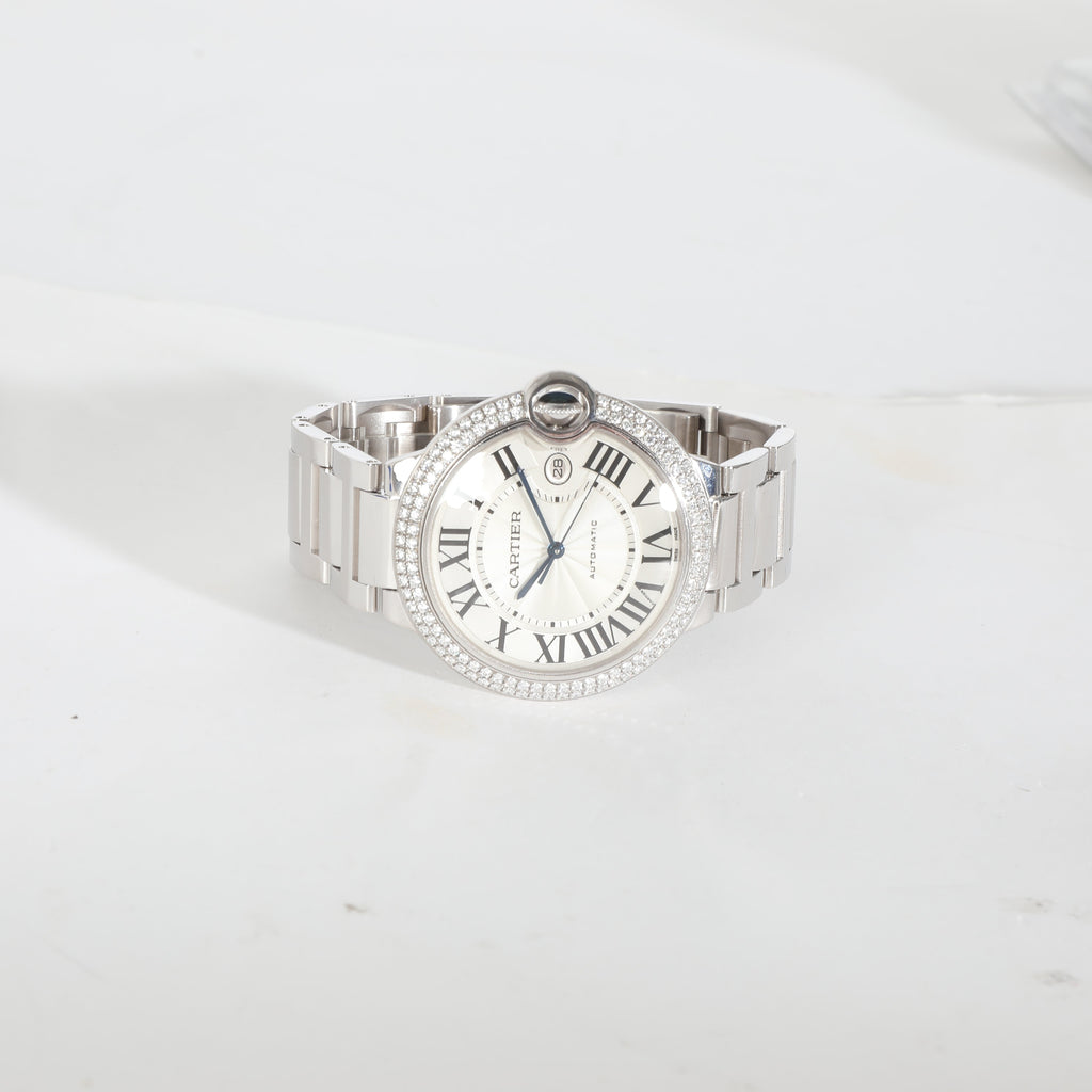 CARTIER Ballon Bleu de WE9009Z3 Unisex Watch in 18kt White Gold
