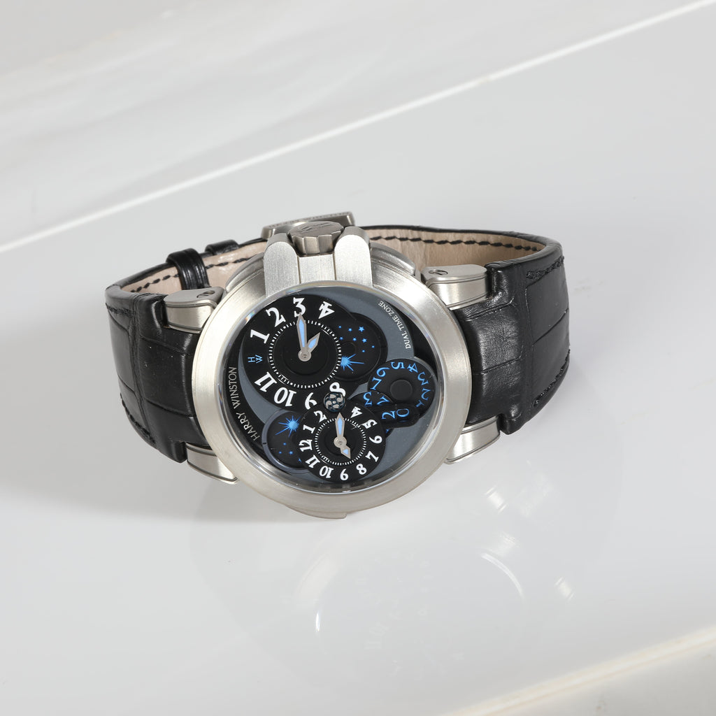 HARRY WINSTON Ocean Dual-Time Project Z 400-MATZ44ZC.K1 Men's Watch in Zalium