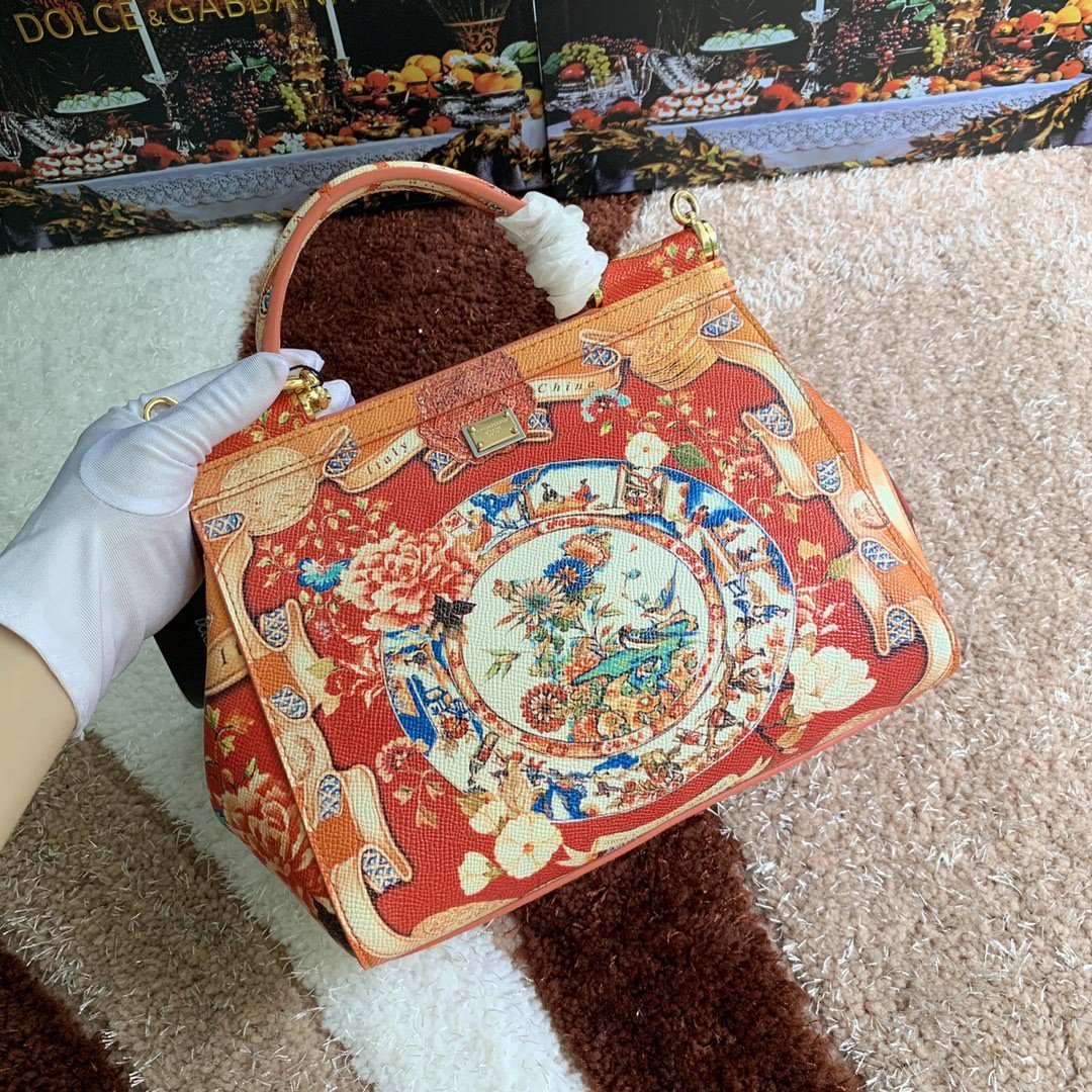 GLAMI 90s Sicily Bag With Logo Print Multicolor For Women 10.2in/26cm GLAMI