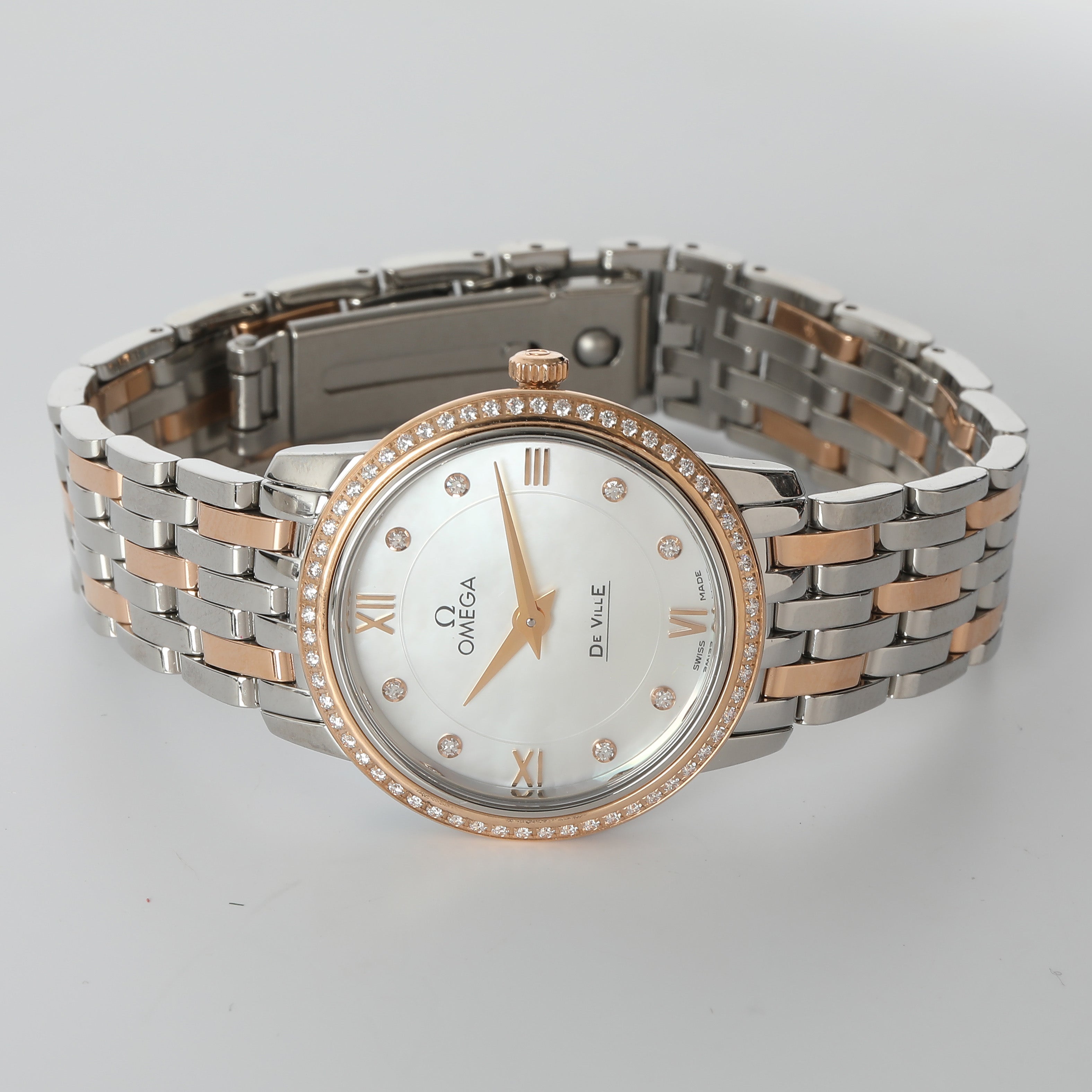 OMEGA DeVille Prestige 424.25.27.60.55.002 Women's Watch in 18kt Stainless Steel
