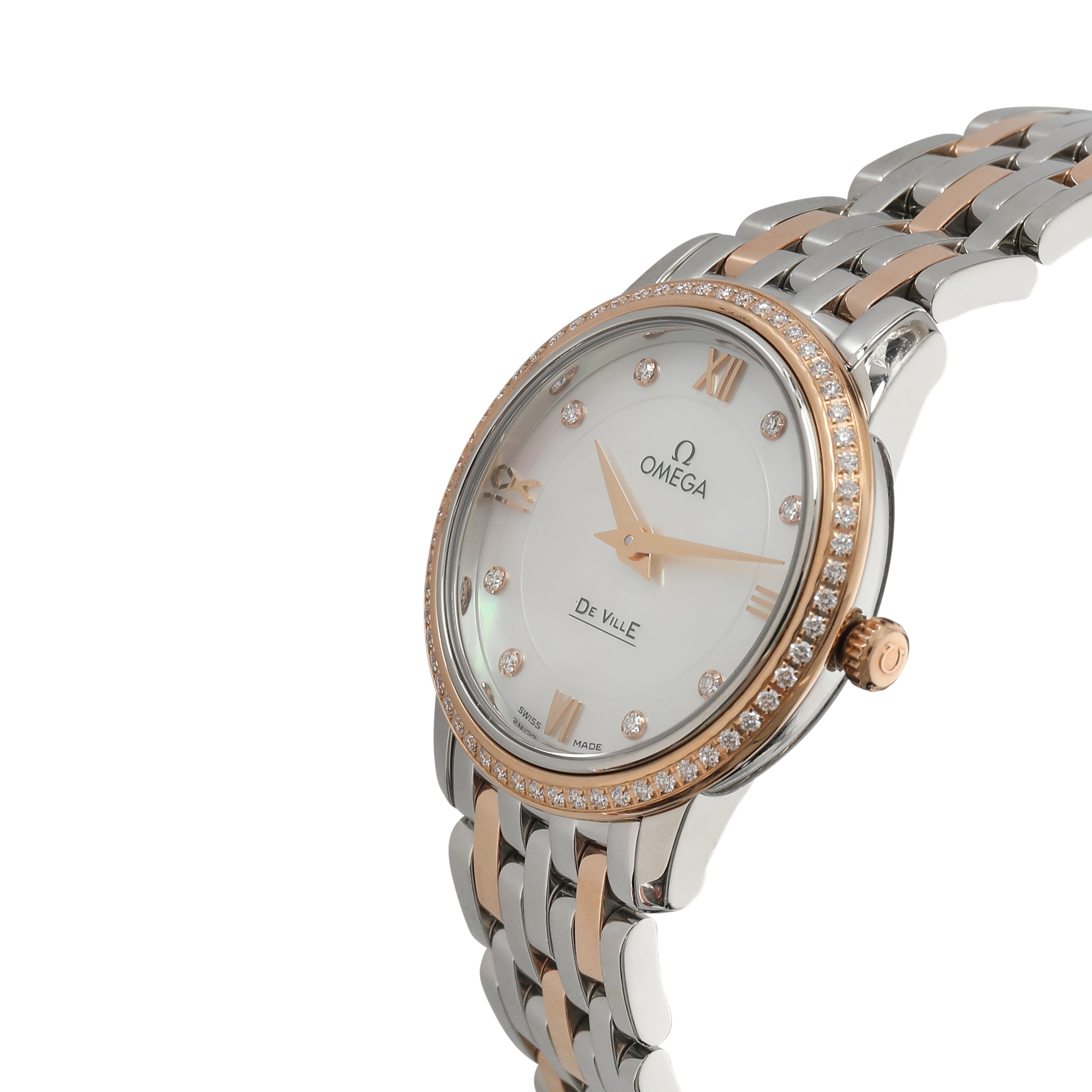 OMEGA DeVille Prestige 424.25.27.60.55.002 Women's Watch in 18kt Stainless Steel