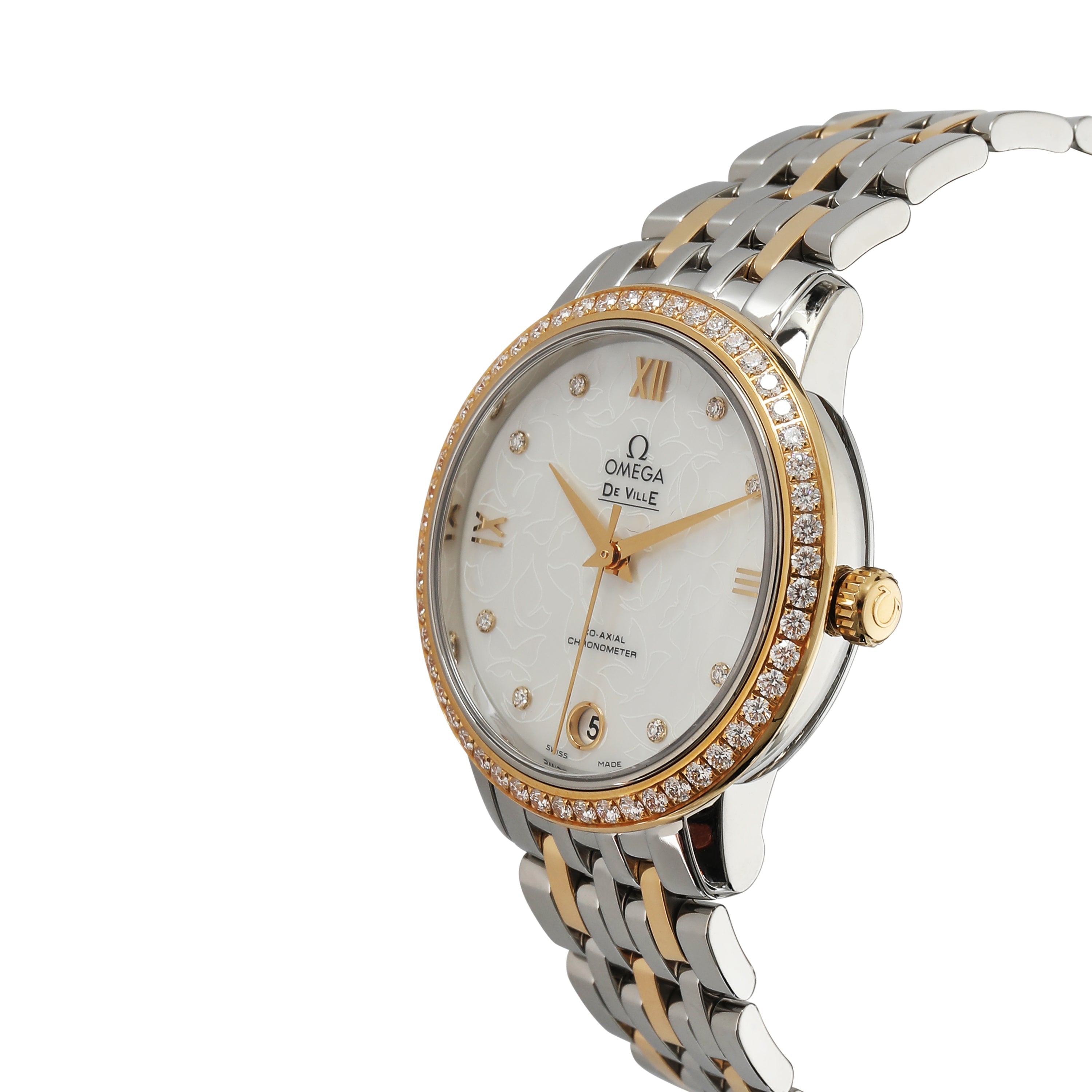 OMEGA DeVille Prestige 424.25.33.20.55.004 Unisex Watch in 18kt Stainless Steel/