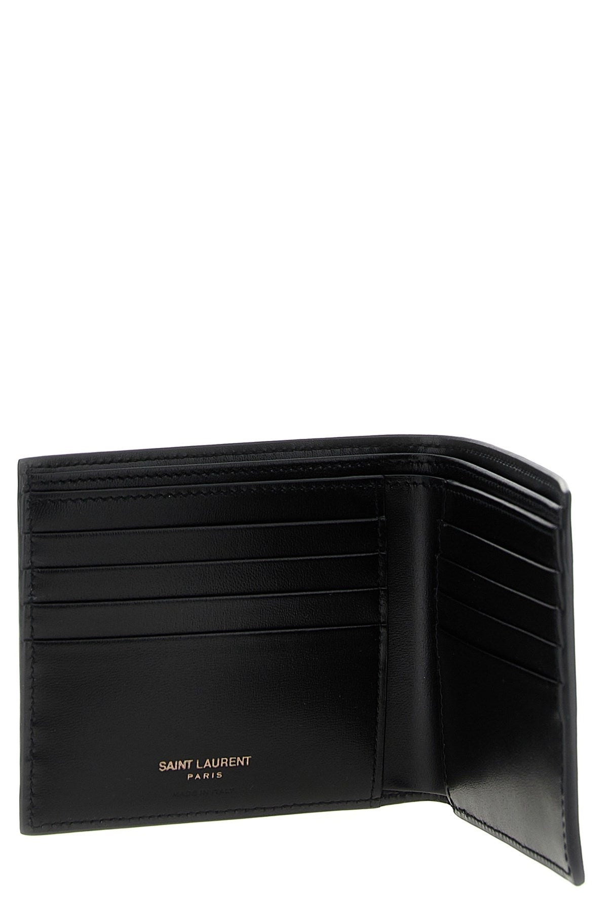 Saint Laurent Men Logo Leather Wallet