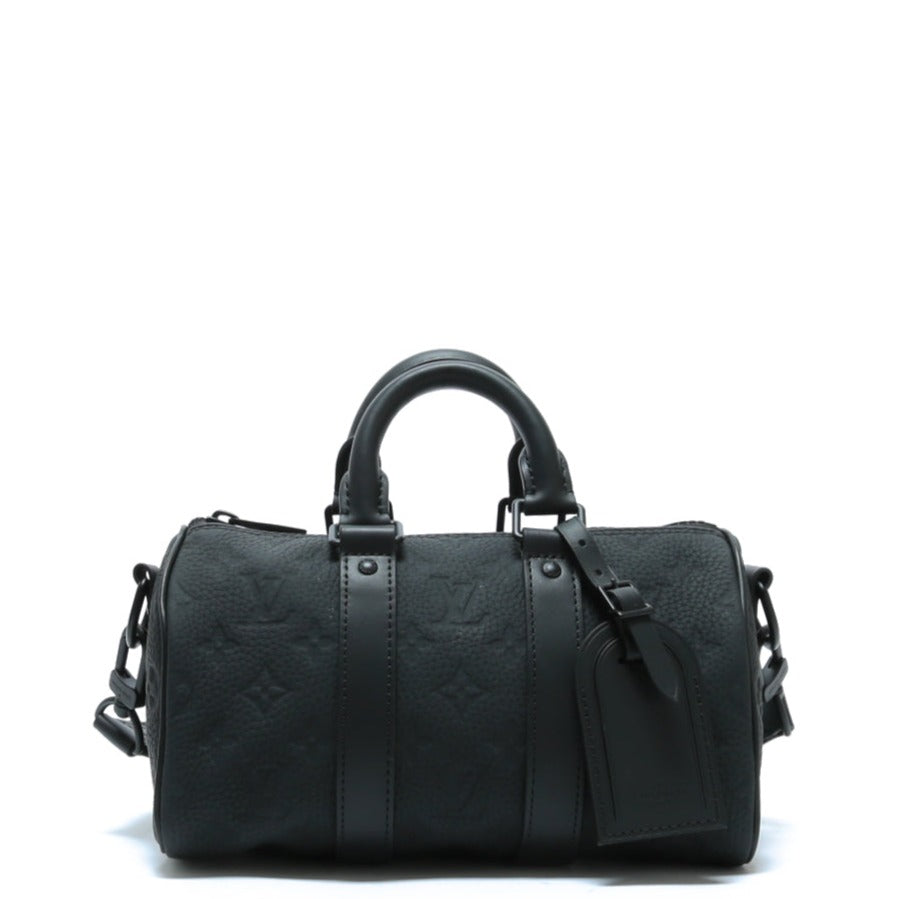 LOUIS VUITTON Keepall 25 Bandouliere Taurillon Black