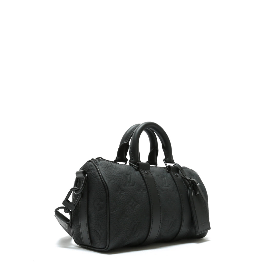 LOUIS VUITTON Keepall 25 Bandouliere Taurillon Black
