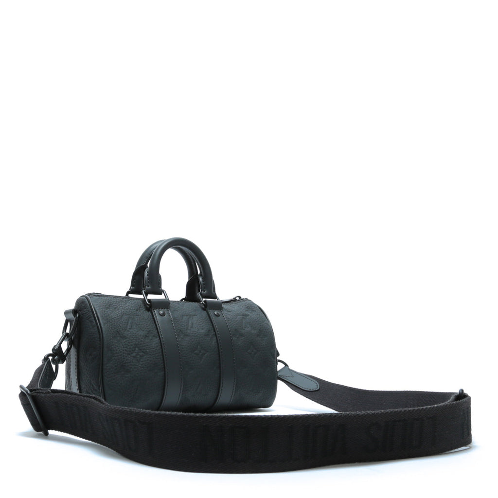 LOUIS VUITTON Keepall 25 Bandouliere Taurillon Black