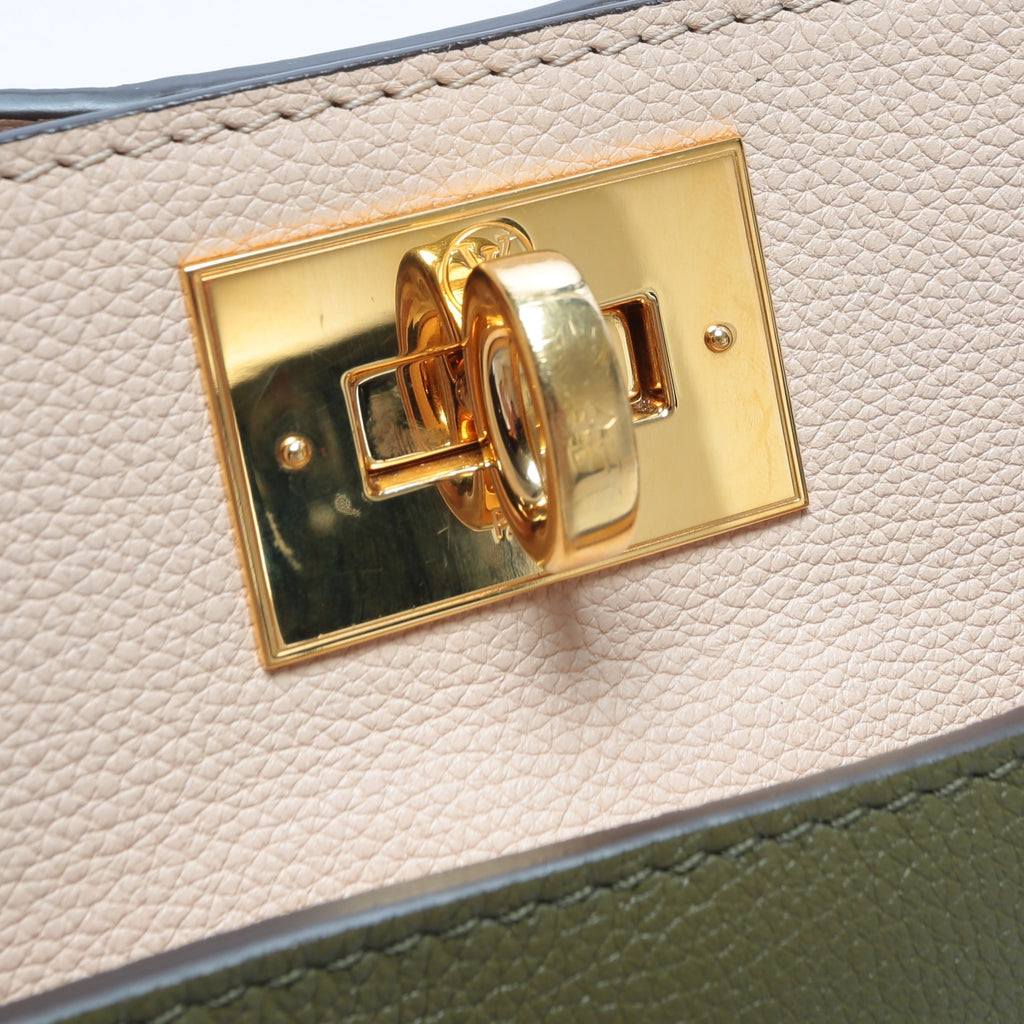 LOUIS VUITTON On My Side MM Laurel Green/Beige