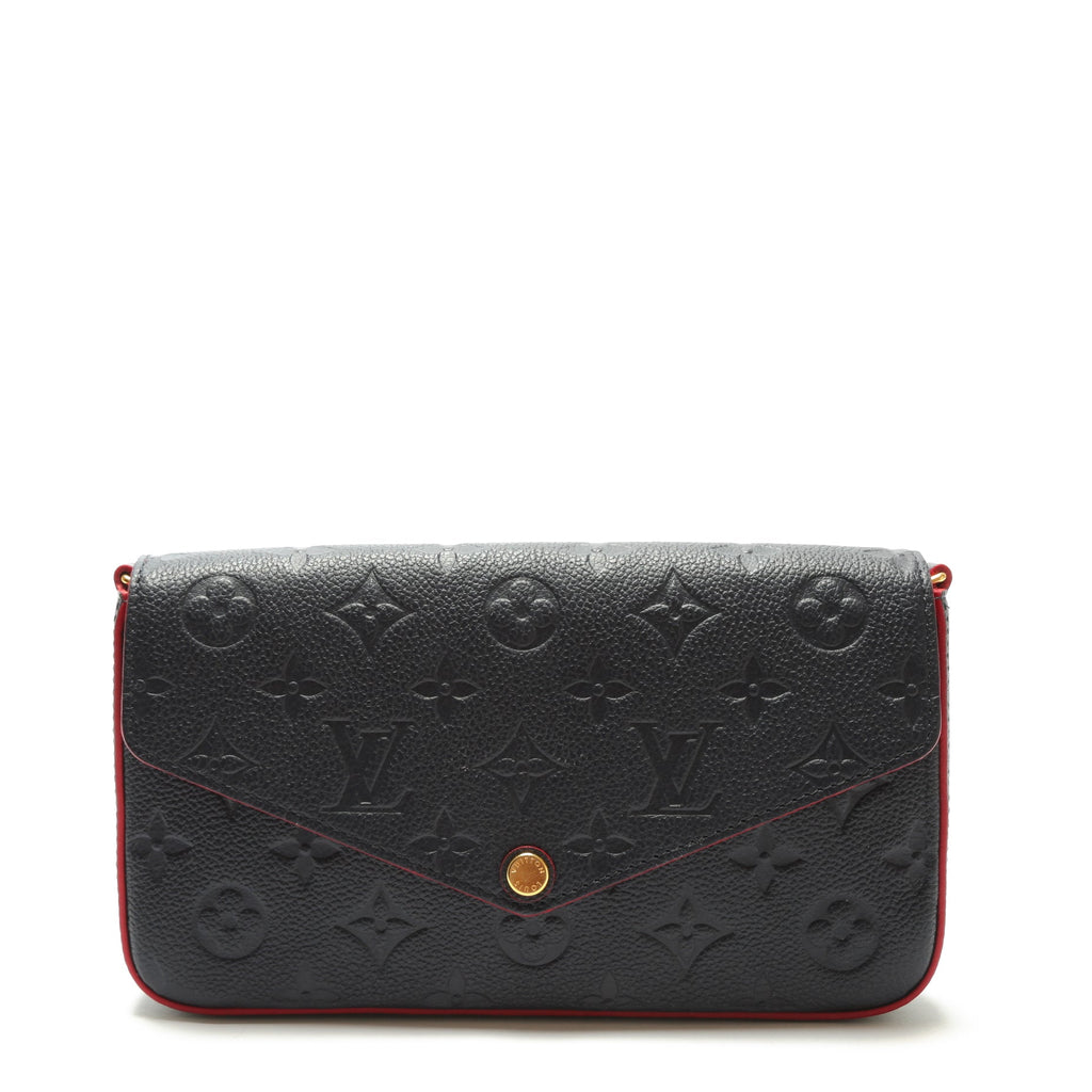 LOUIS VUITTON Felicie Pochette Navy Empreinte (3pc)