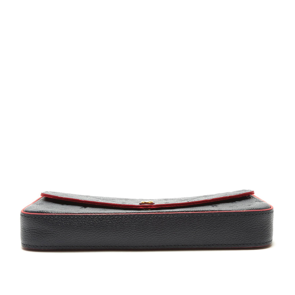 LOUIS VUITTON Felicie Pochette Navy Empreinte (3pc)