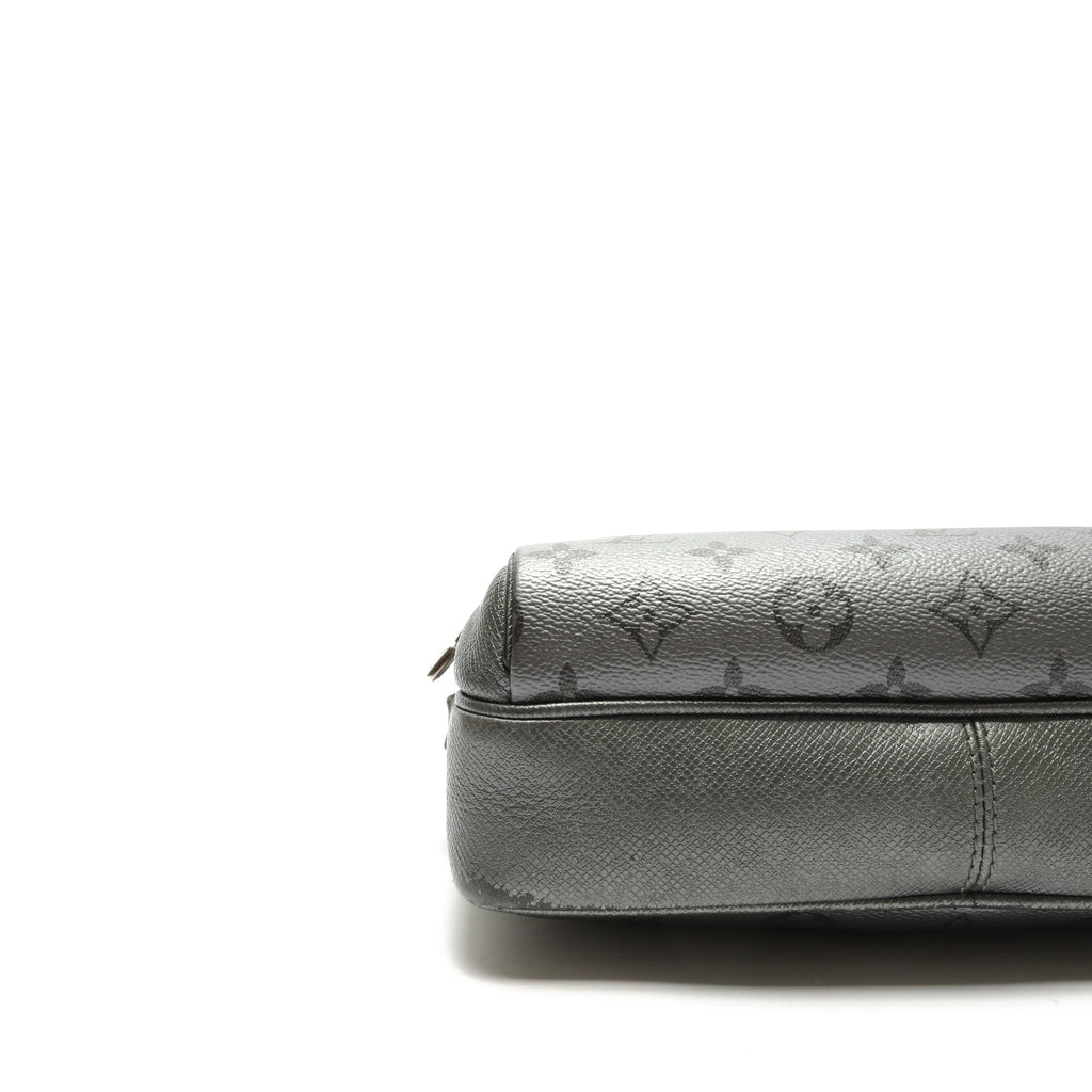 LOUIS VUITTON Outdoor Messenger Silver Taiga-OUTLET FINAL SALE