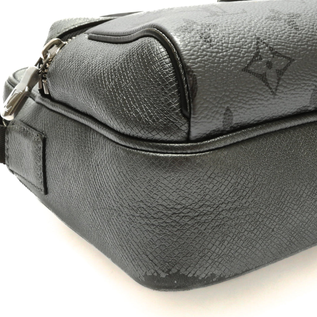 LOUIS VUITTON Outdoor Messenger Silver Taiga-OUTLET FINAL SALE
