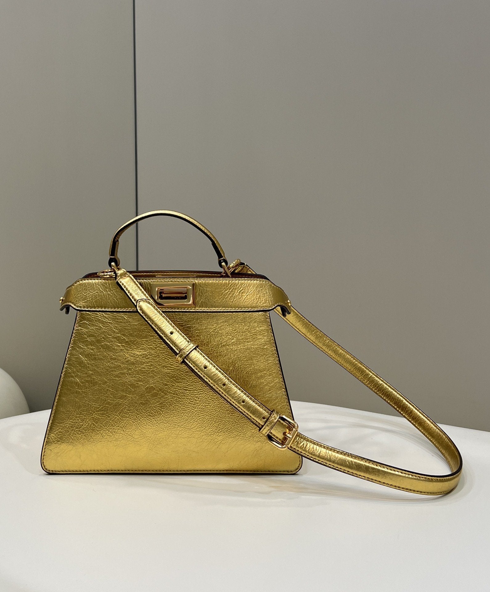 FI GlamI MeGLAMIum Gold Bag For Woman 33cm/13in