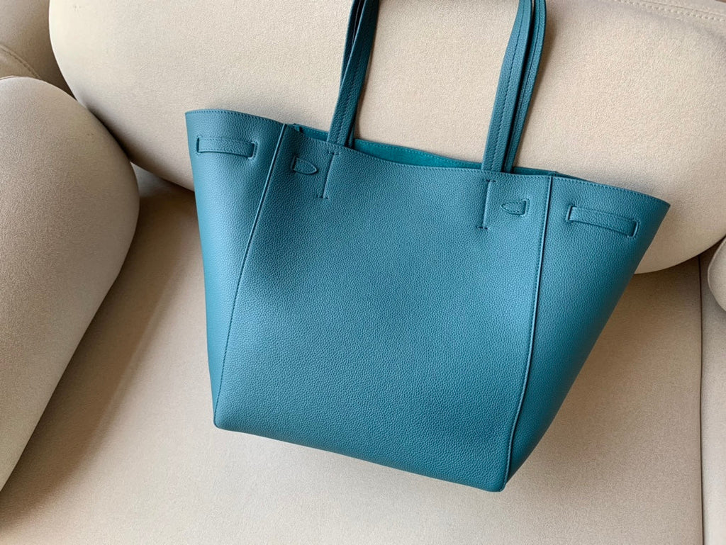 GLAMI Small Cabas Phantom In Soft Grained Green For Women 12in/31cm