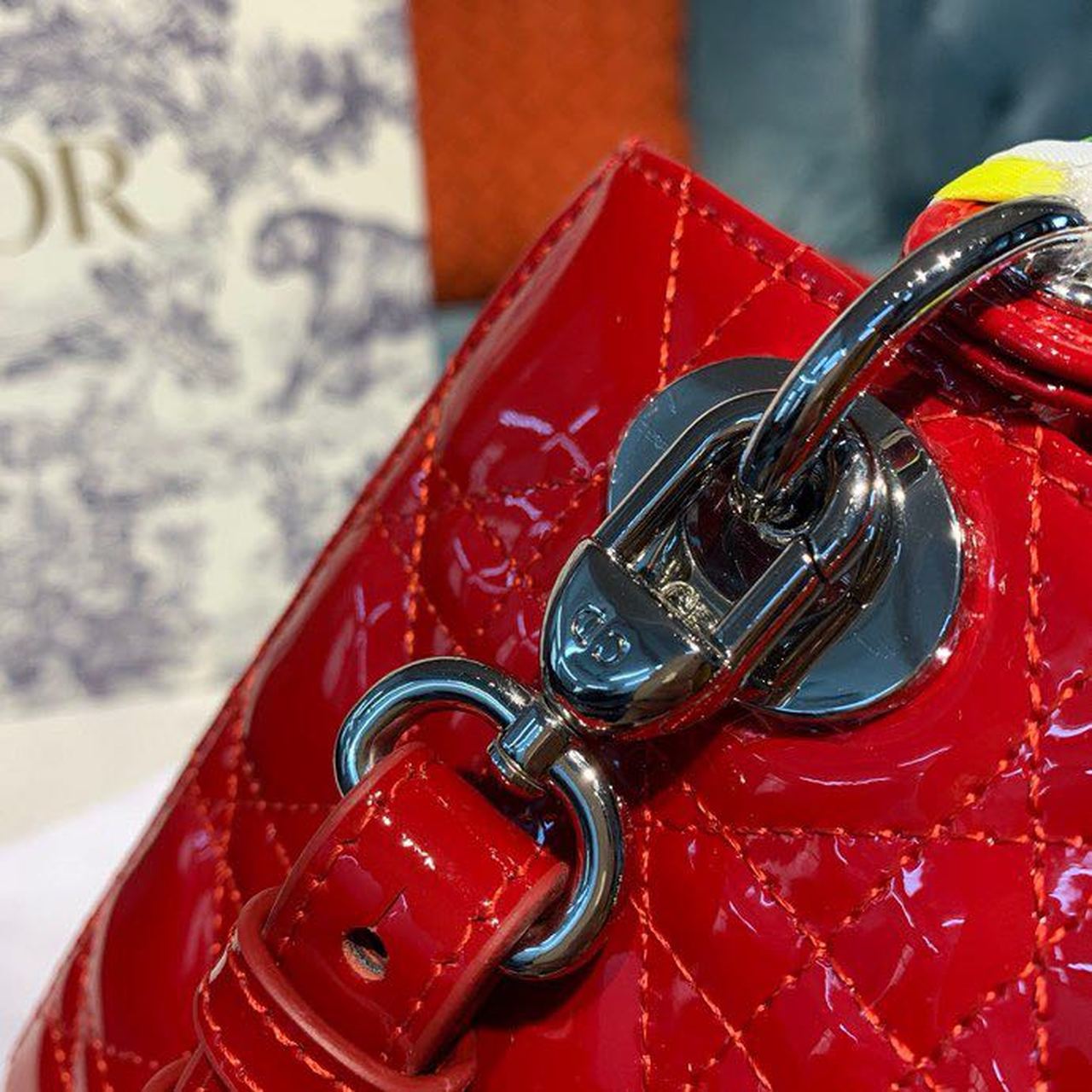 GLAMI Small Lady Bag Red Patent For Women 20cm/8in CD