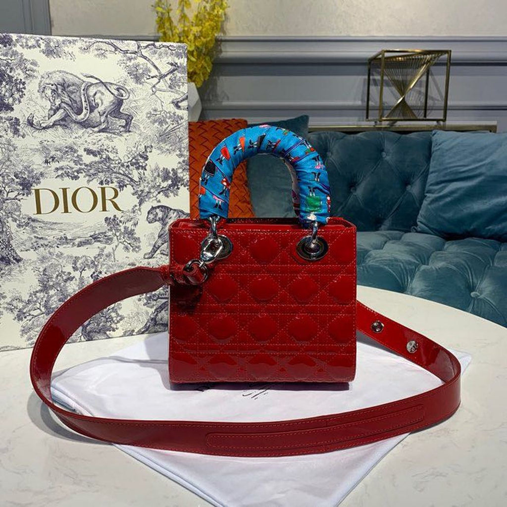 GLAMI Small Lady Bag Red Patent For Women 20cm/8in CD