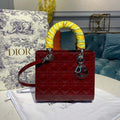 GLAMI MeGLAMIum Lady Bag With Chain Silver Hardware Burgundy WomenÃ¢â‚¬â„¢s Handbags 24cm/9in CD
