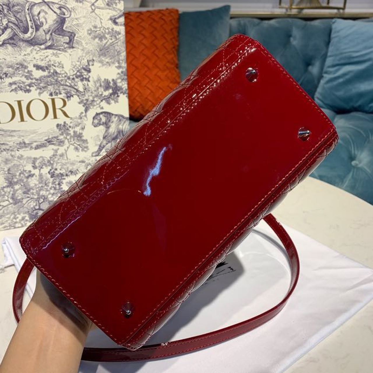 GLAMI MeGLAMIum Lady Bag With Chain Silver Hardware Burgundy WomenÃ¢â‚¬â„¢s Handbags 24cm/9in CD