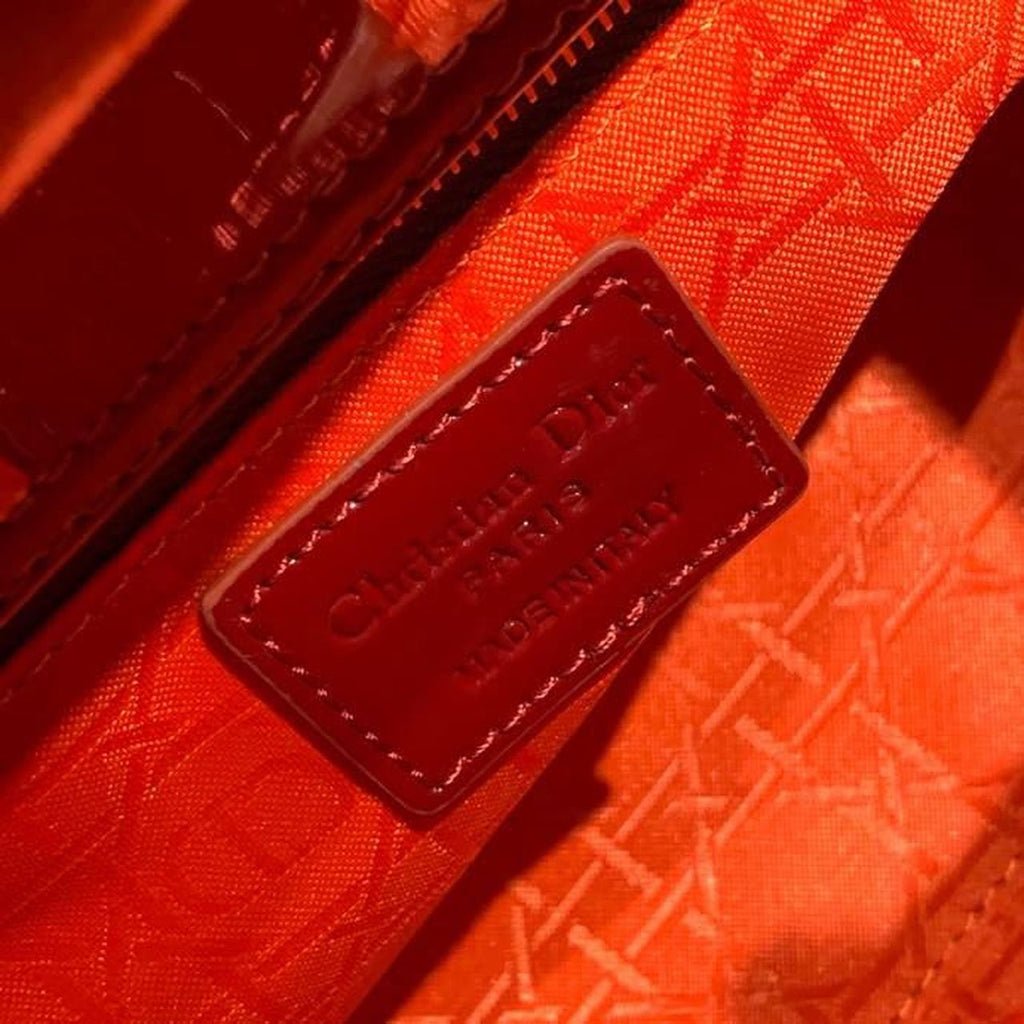 GLAMI Small Lady Bag with Chain Gold Toned Hardware Burgundy For Women 20cm/8in CD M0538OWCB_M323