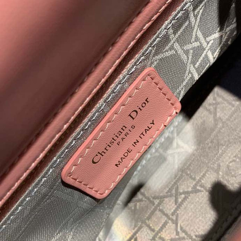 GLAMI Small Lady Bag Blush Cannage Sorbet Pink For Women 8in/20cm CD