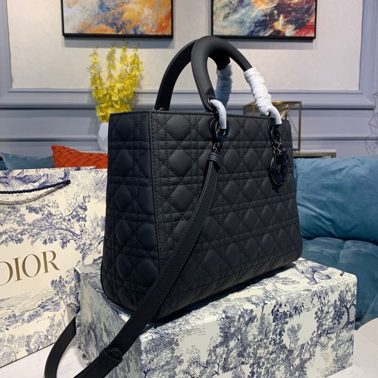GLAMI Large Lady Bag Black For Women 12.5in/32cm CD M0566SLOI_M989