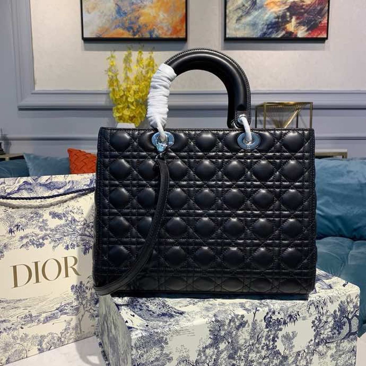 GLAMI Large Lady Bag Black For Women 12.5in/32cm CD M0566OWCB_M900