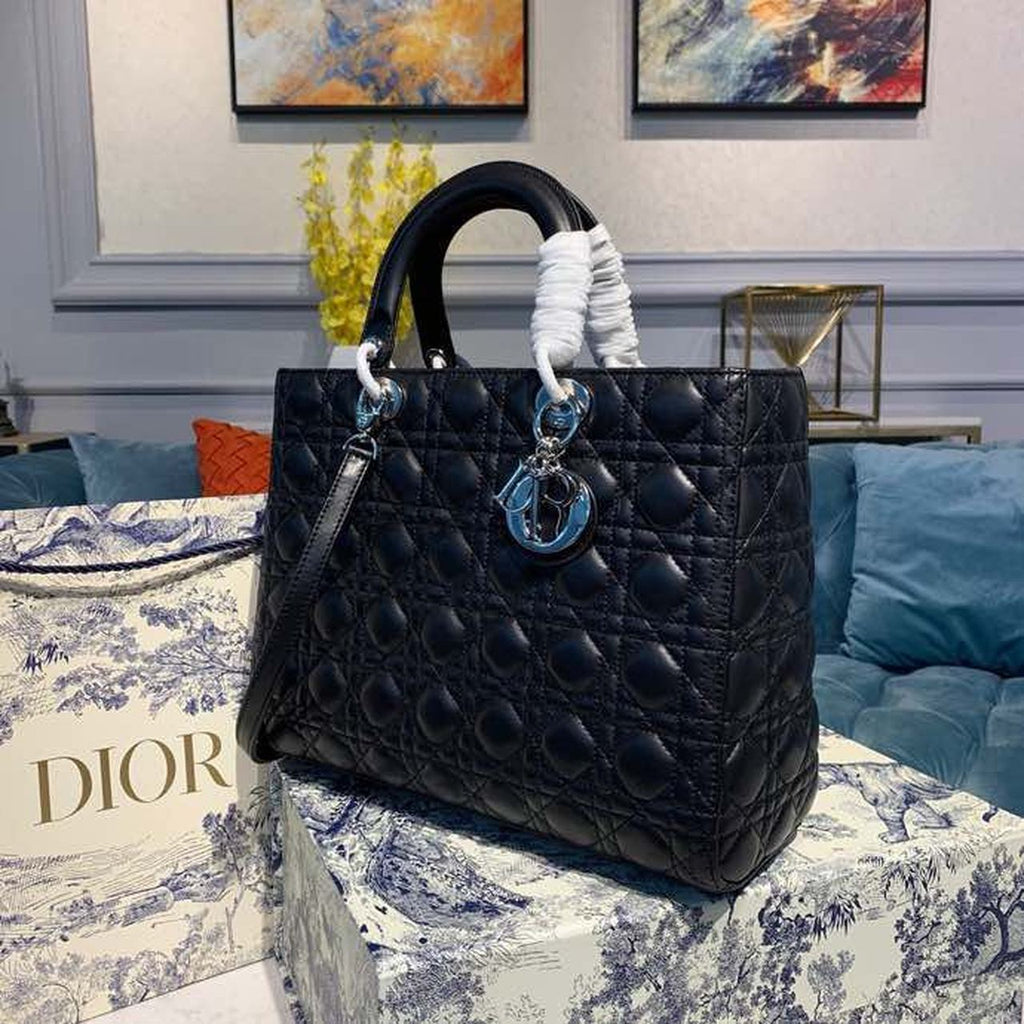 GLAMI Large Lady Bag Black For Women 12.5in/32cm CD M0566OWCB_M900