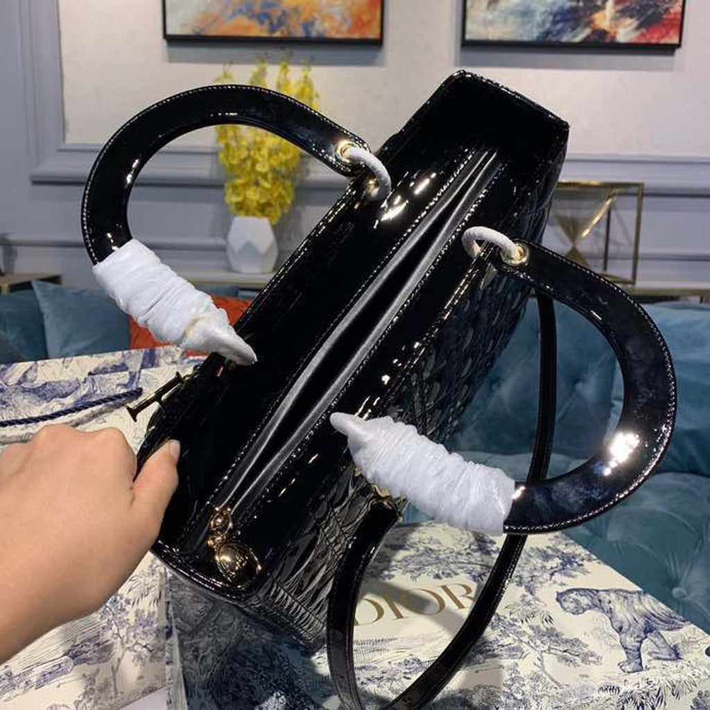 GLAMI Large Lady Bag Black For Women 12.5in/32cm CD M0566ONGE_M900