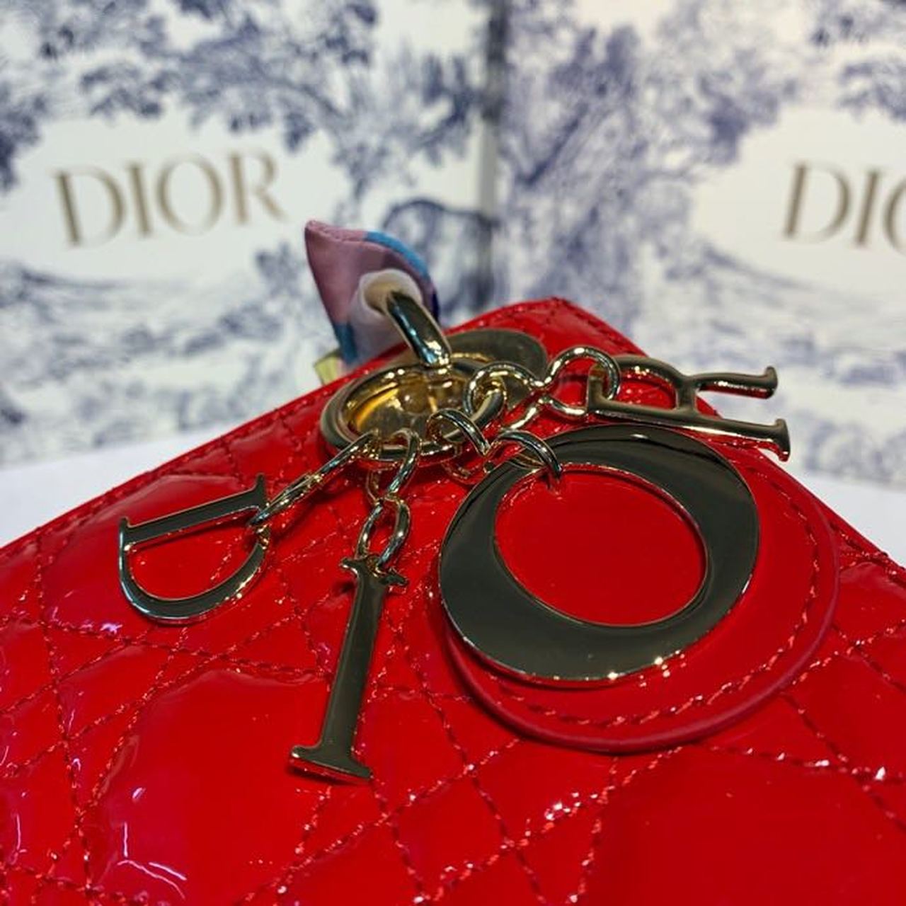 GLAMI Mini Lady Bag with Chain Silver Hardware Spring/Summer Collection, Red, For Women WomenÃ¢â‚¬â„¢s Handbags, 18cm CD