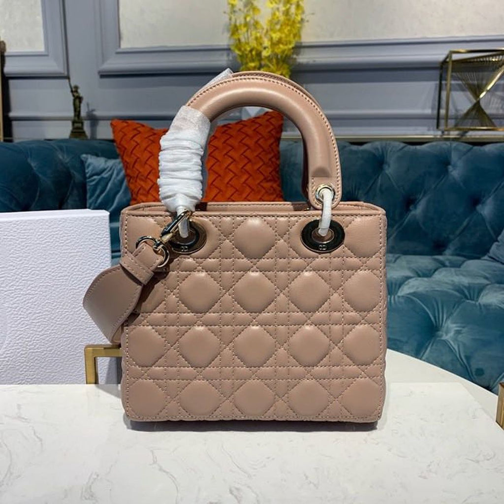 GLAMI Small Lady Bag Beige Cannage For Women 8in/20cm CD