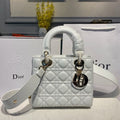 GLAMI Small Lady Bag Gold Toned Hardware White For Women 8in/20cm CD