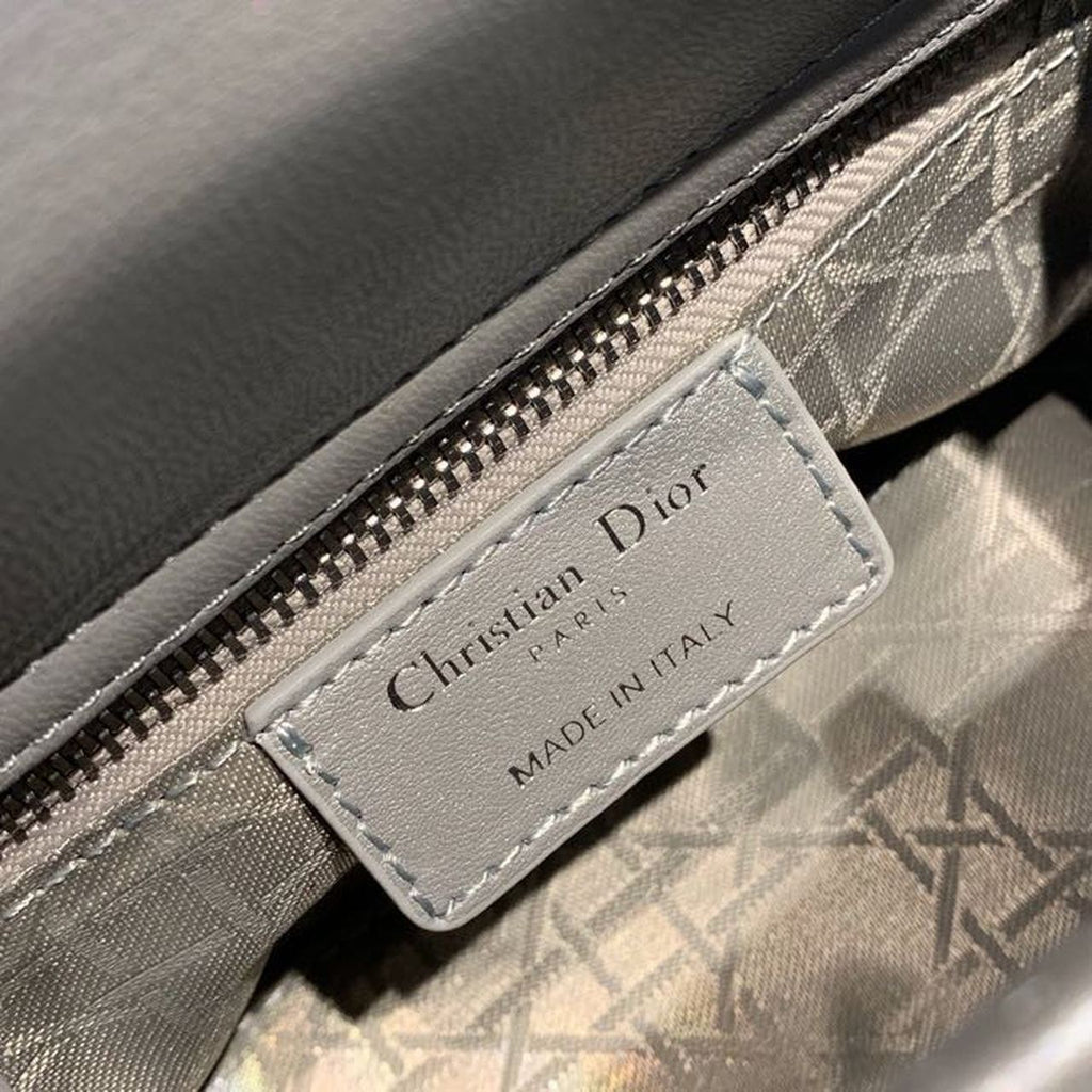 GLAMI Mini Lady Bag with Chain and Embellished Bag Strap Silver Hardware Spring/Summer Collection, Pearl Grey, For Women WomenÃ¢â‚¬â„¢s Handbags, 18cm CD M0505OADU_M11G