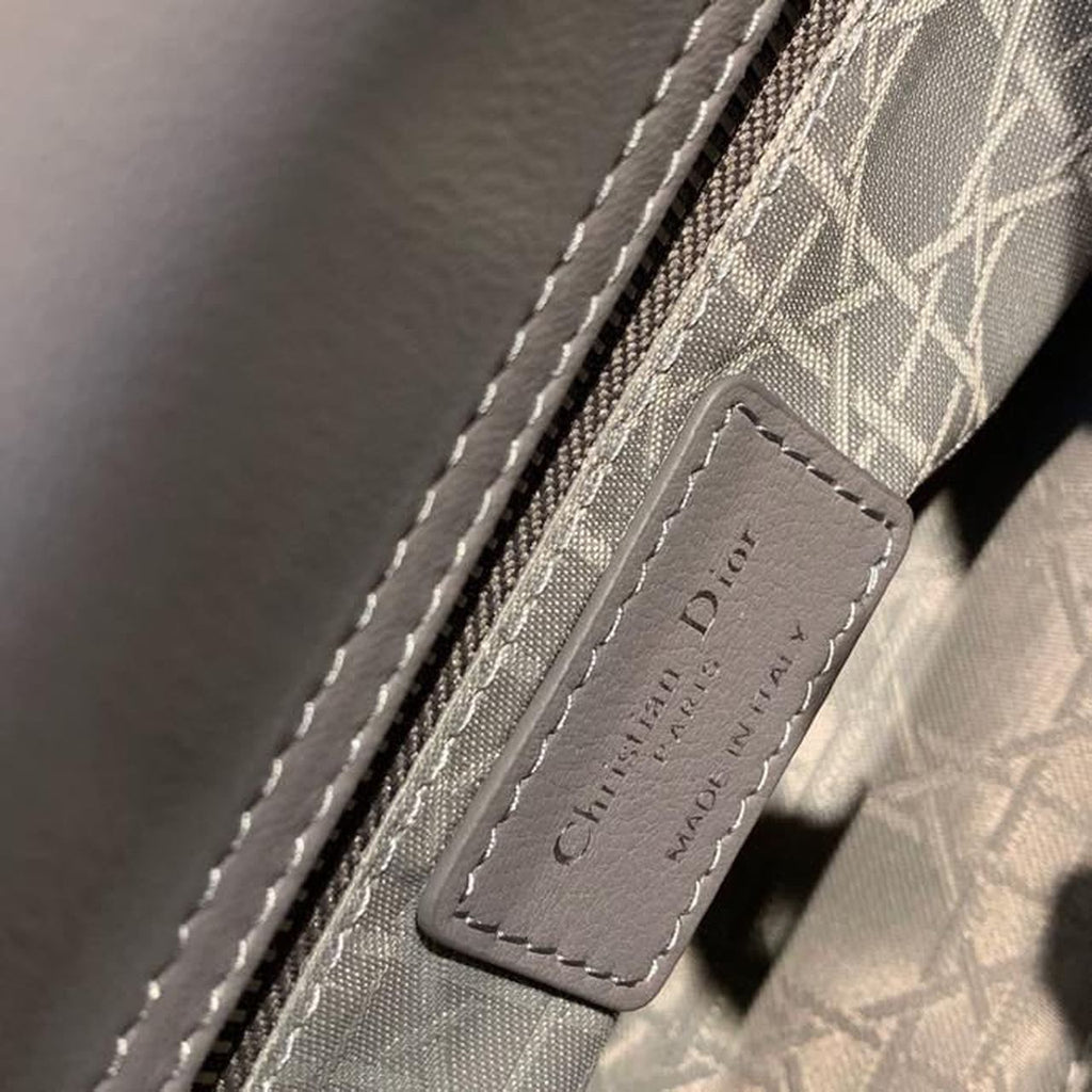 GLAMI Small Lady Bag Silver Hardware with Embellished Bag Strap Dark Grey For Women 8in/20cm CD