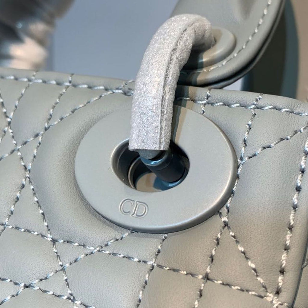 GLAMI Mini Lady Bag with Chain Matte Hardware Spring/Summer Collection, Pewter Blue, For Women WomenÃ¢â‚¬â„¢s Handbags, 18cm CD