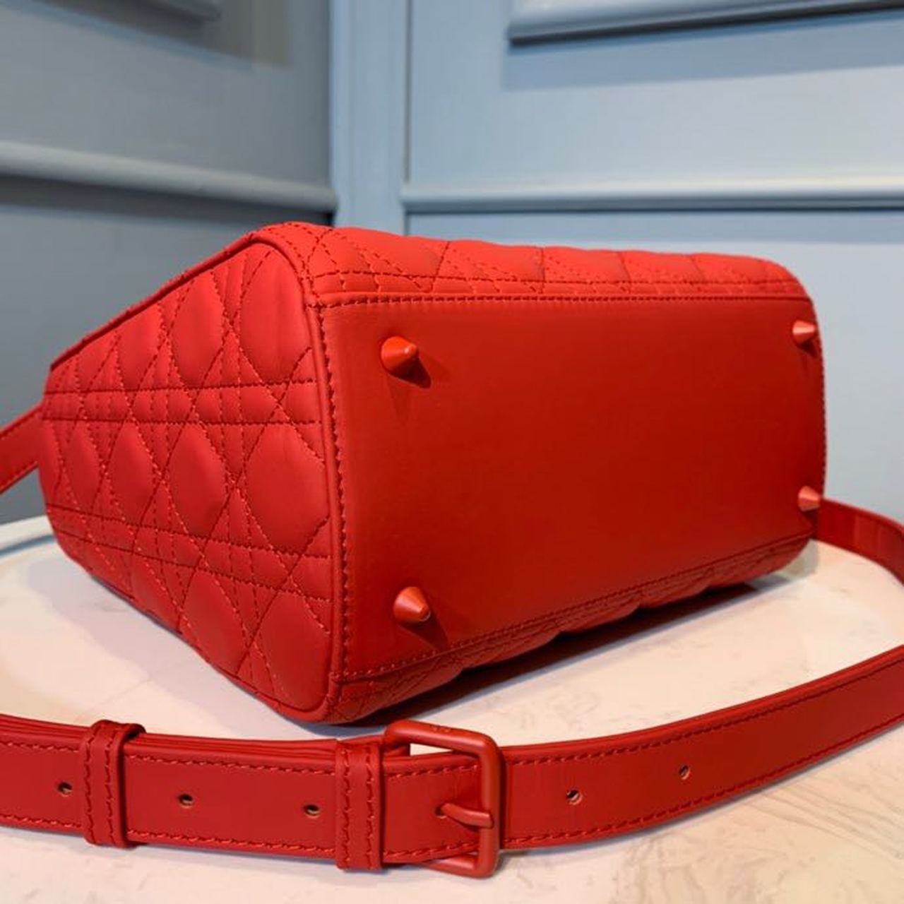 GLAMI MeGLAMIum Lady Bag Matte Hardware Red Ultramatte For Women 9.5in/24cm CD