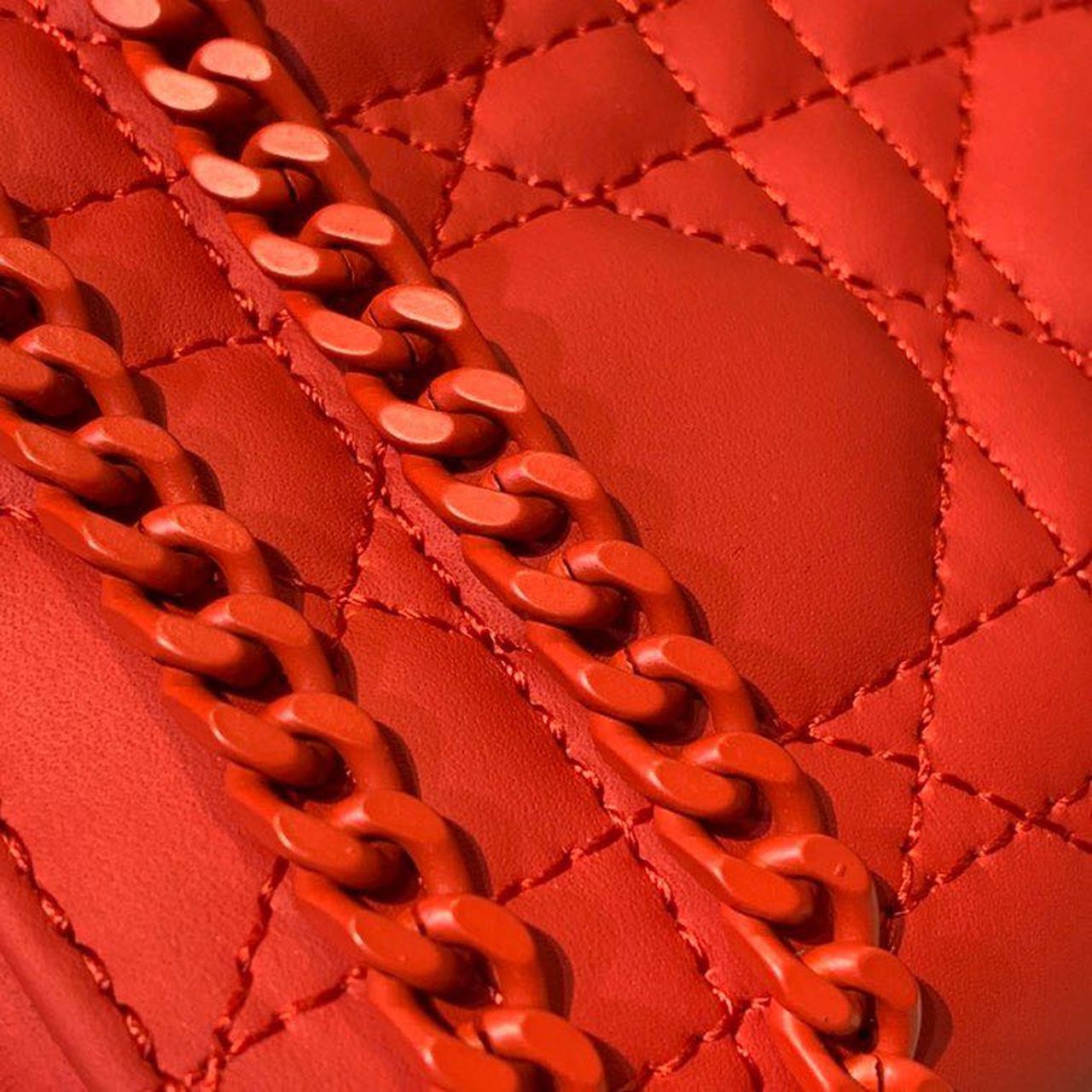 GLAMI Mini Lady Bag with Chain Matte Hardware Spring/Summer Collection, Red , For Women WomenÃ¢â‚¬â„¢s Handbags, 18cm CD