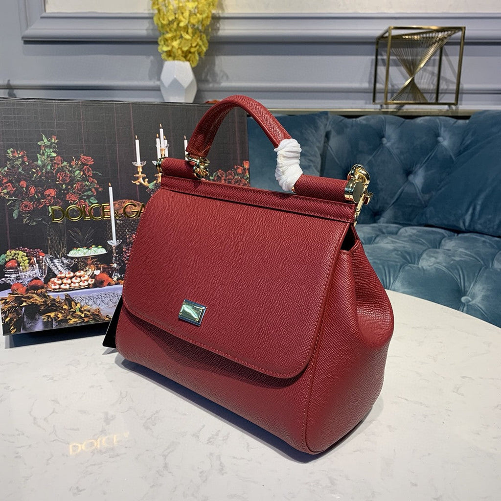 GLAMI Small Sicily Bag In Dauphine Red For Women 7.5in/19cm GLAMI