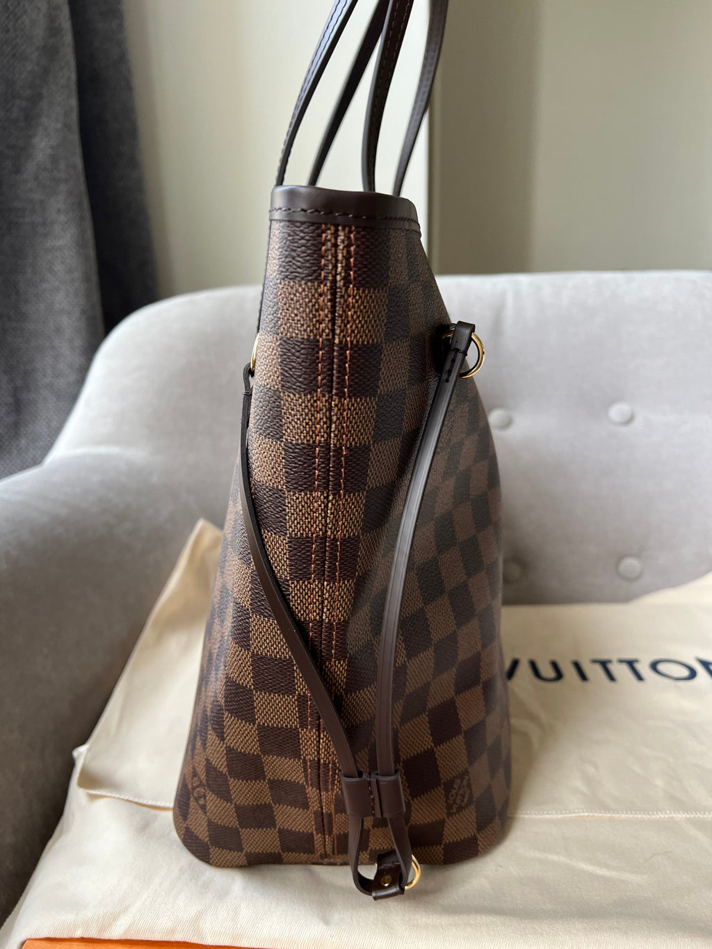 Louis Vuitton Neverfull MM Damier Ebene Cherry Interior (RRP £1,410)