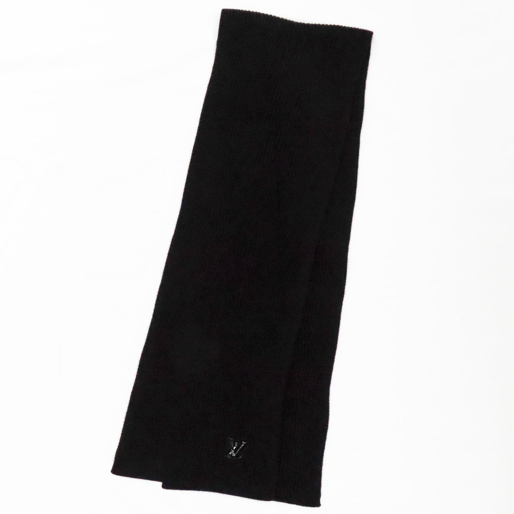 Louis Vuitton Esharp LV M77968 Stall Maffler Cashmere Small Black Ribbon Simple Small