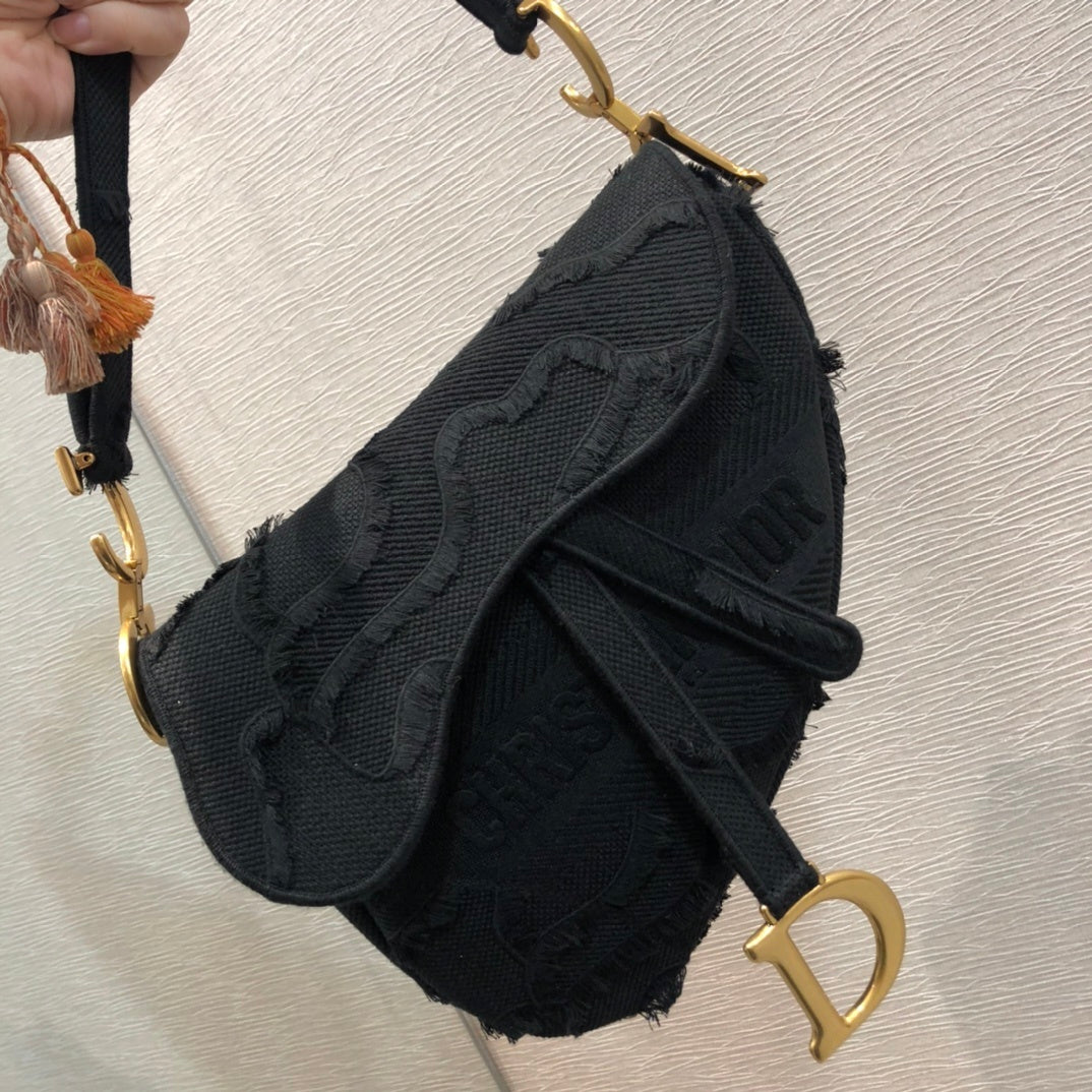 GLAMI Saddle Bag Black For Women 10in/26cm CD